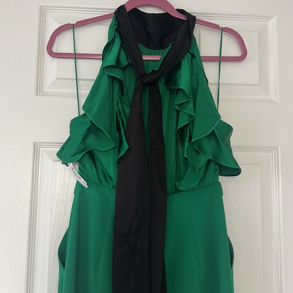 Alice and Olivia halter open back ruffle jumpsuit - Picture 6 of 6
